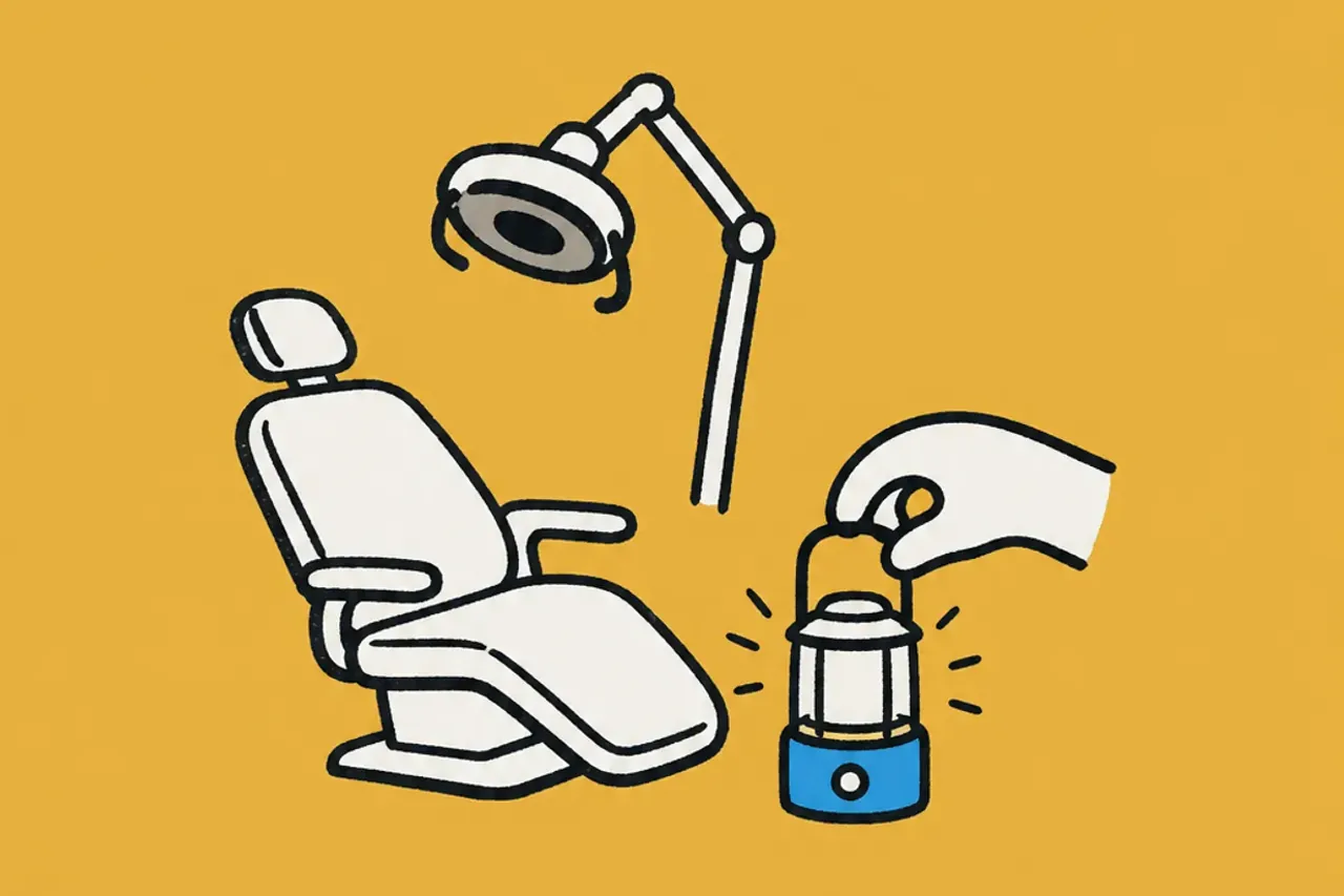 Falta de energia no meio de um procedimento: qual é o protocolo de contingência da clínica odontológica?