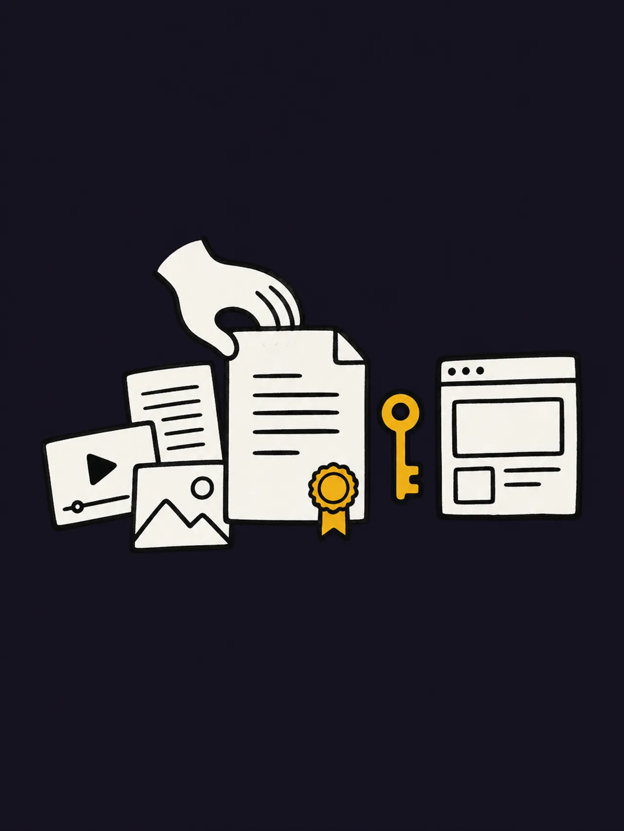 Quando a agência produz meus anúncios, vídeos e conteúdo, de quem fica a propriedade se eu trocar de agência?