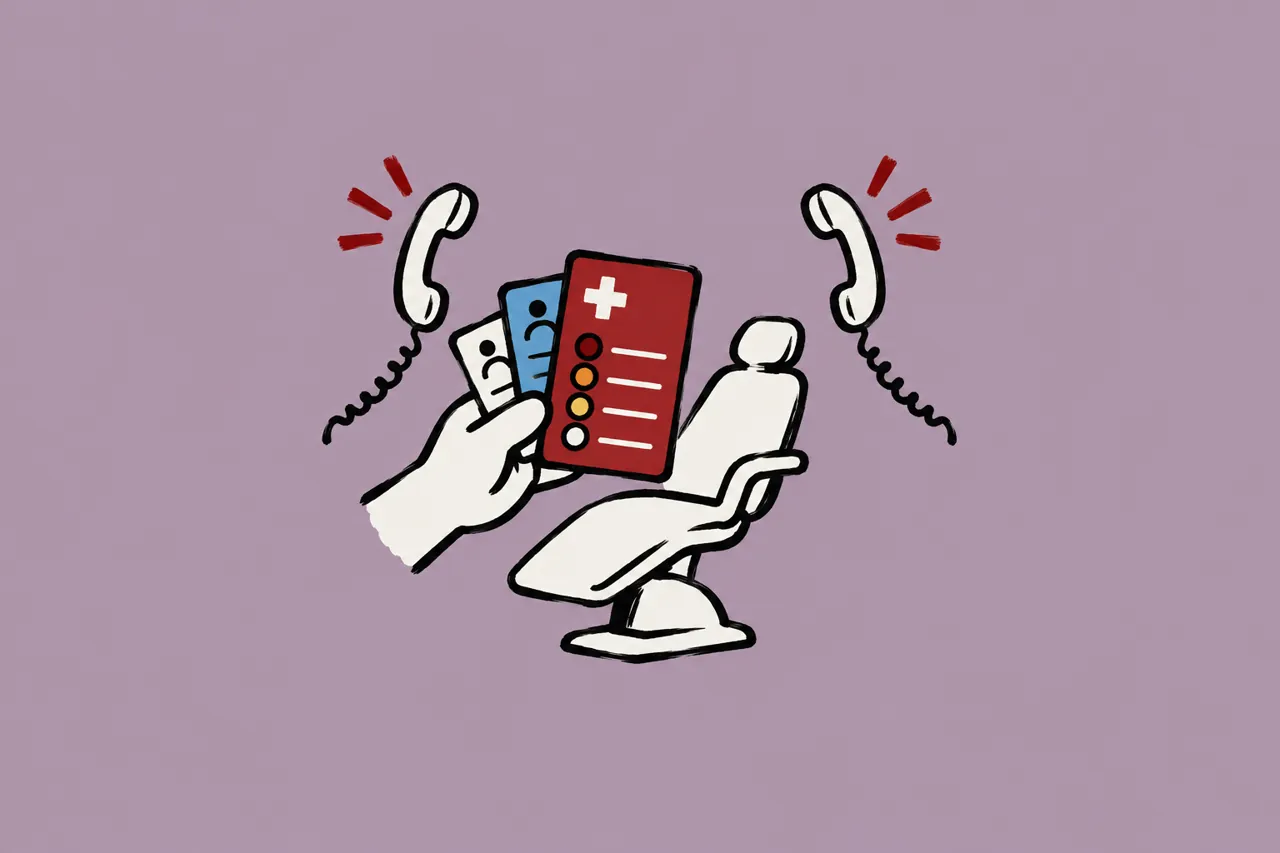 Quando dois pacientes ligam com emergência ao mesmo tempo, quem entra primeiro: convênio ou particular?
