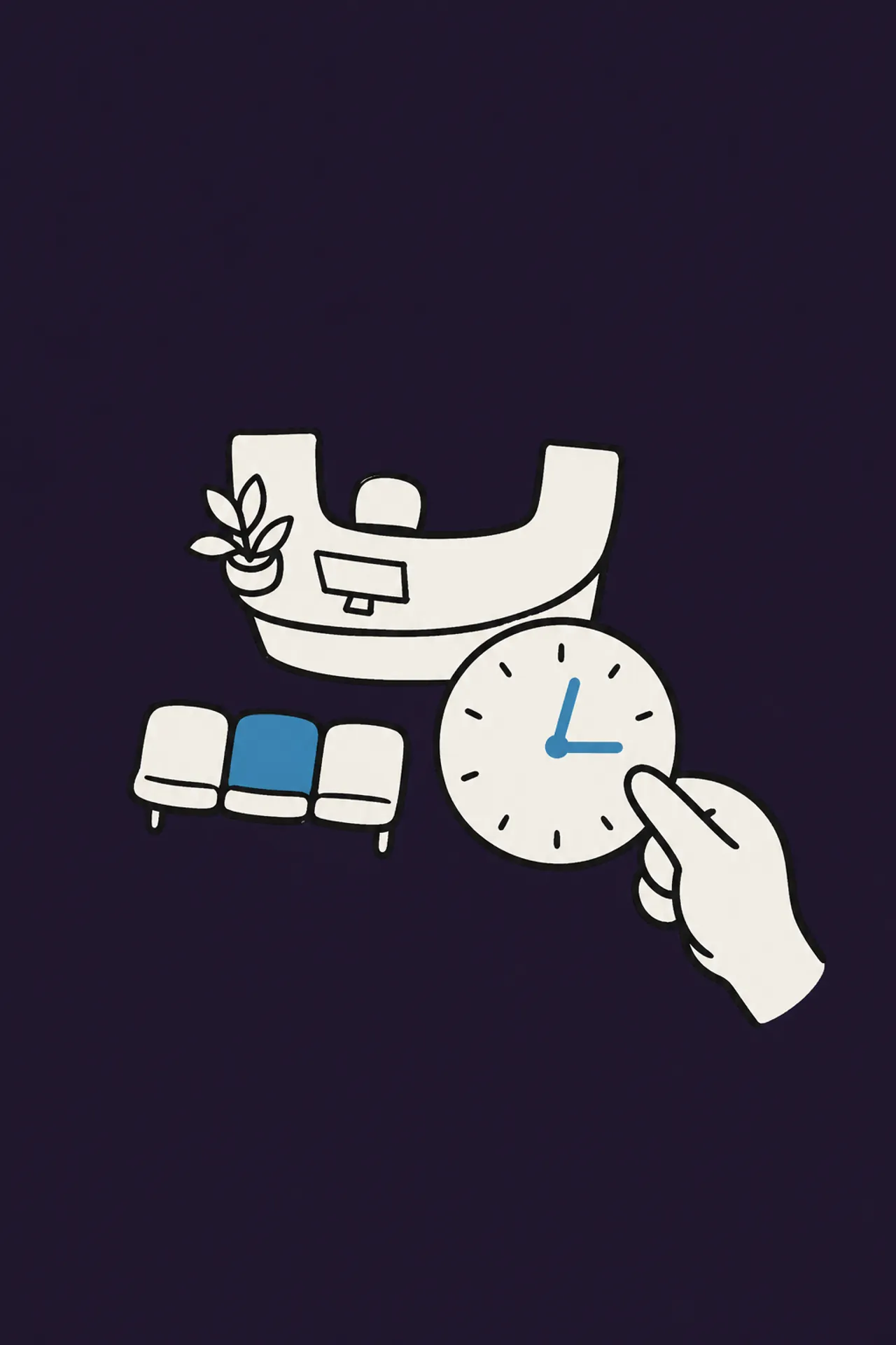 Como reduzir o tempo que o paciente fica esperando na recepção da clínica?