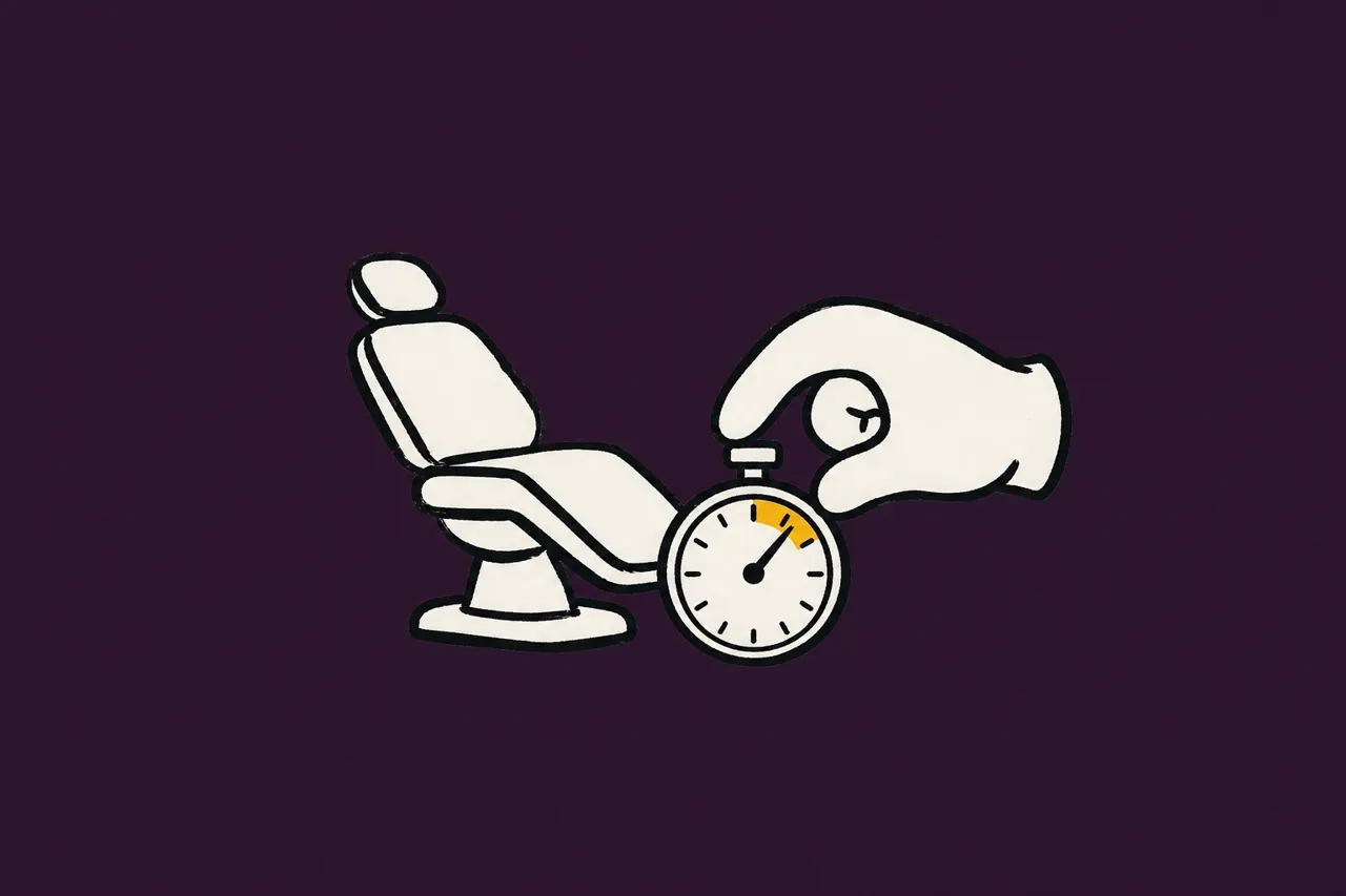 Quanto tempo de cadeira cada procedimento ocupa e como isso afeta a margem da clínica odontológica?